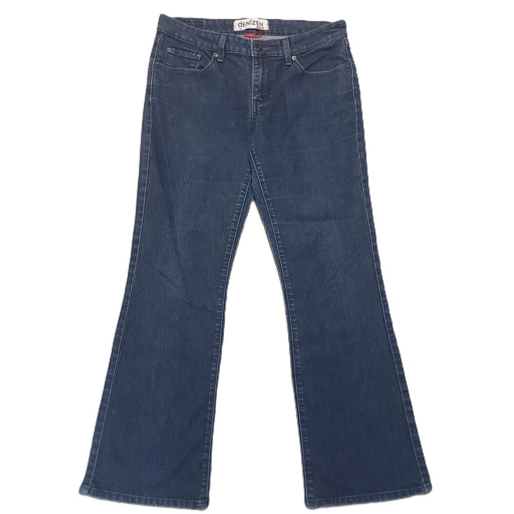 Denizen Levi's Boot Cut Jeans Womens Size 31 Mid Rise Stretch Blue Denim